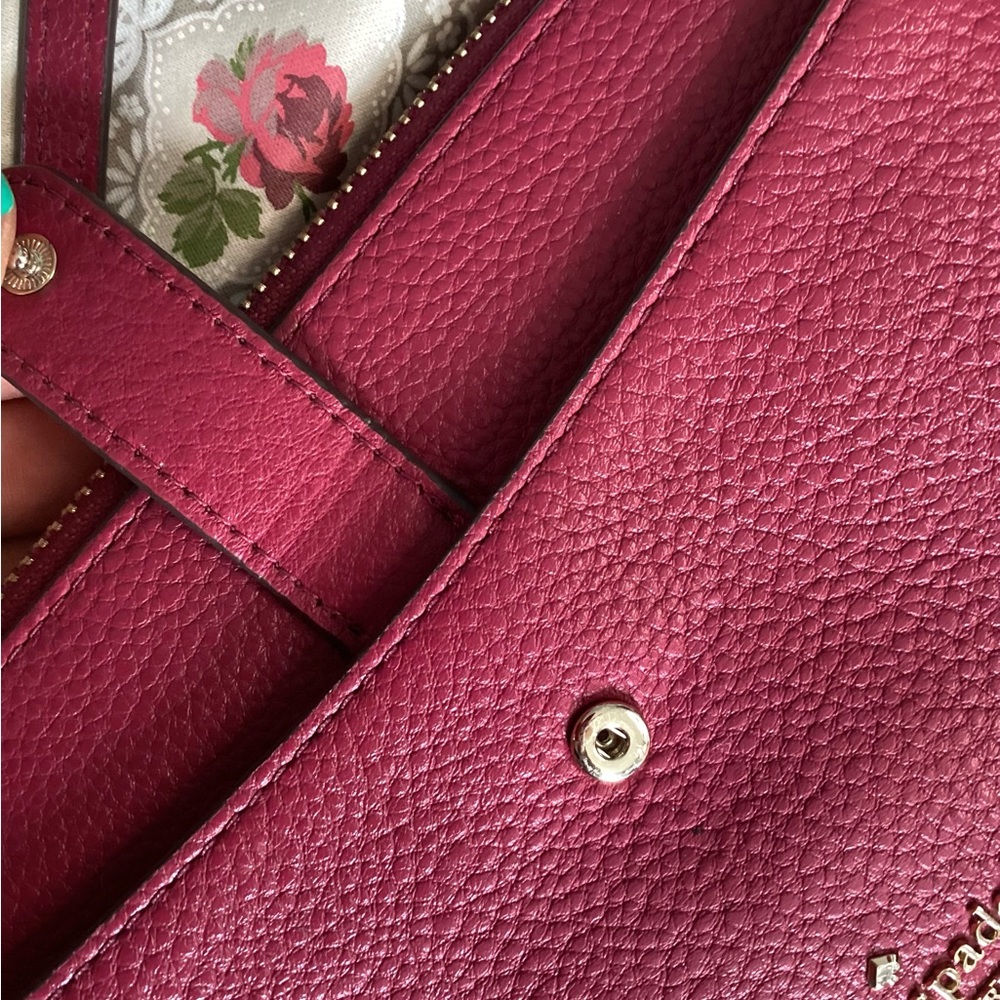 Kate Spade Fuchsia Crossbody Bag EUC - Picture 6 of 16
